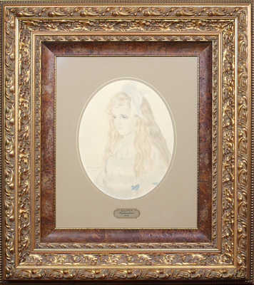 Кустодиев Борис Михайлович. Портрет девочки